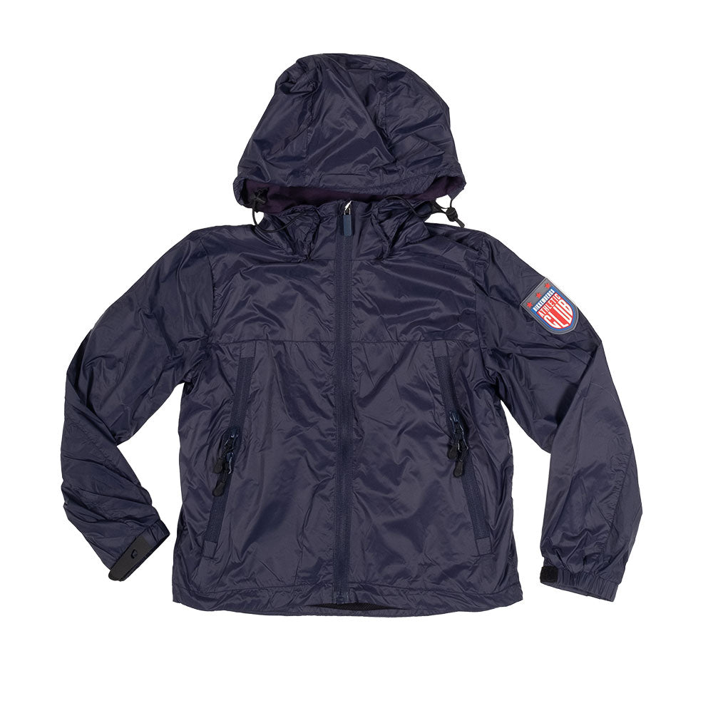 
Bikkembergs Child's Line Jacke, winddicht, mit Reißverschluss und Kapuze. Innen Mesh und Druck a...