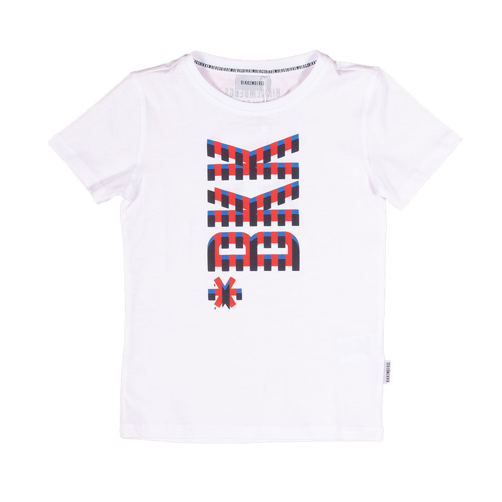 
T-shirt della linea Abbigliamento Bambino Bikkembergs, con stampa multicolor sul davanti e logo ...