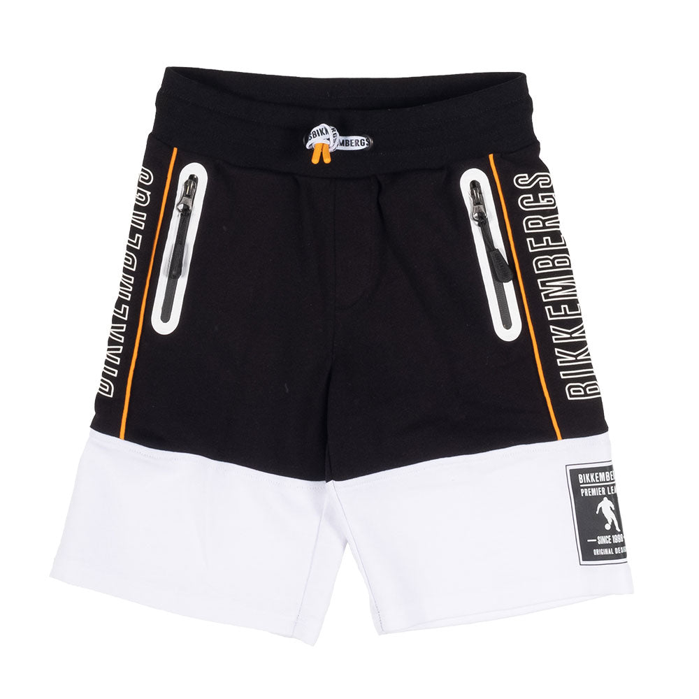 
Bikkembergs Bermudashorts aus Fleece mit Kordelzug in der Taille und Reißverschlusstaschen an de...