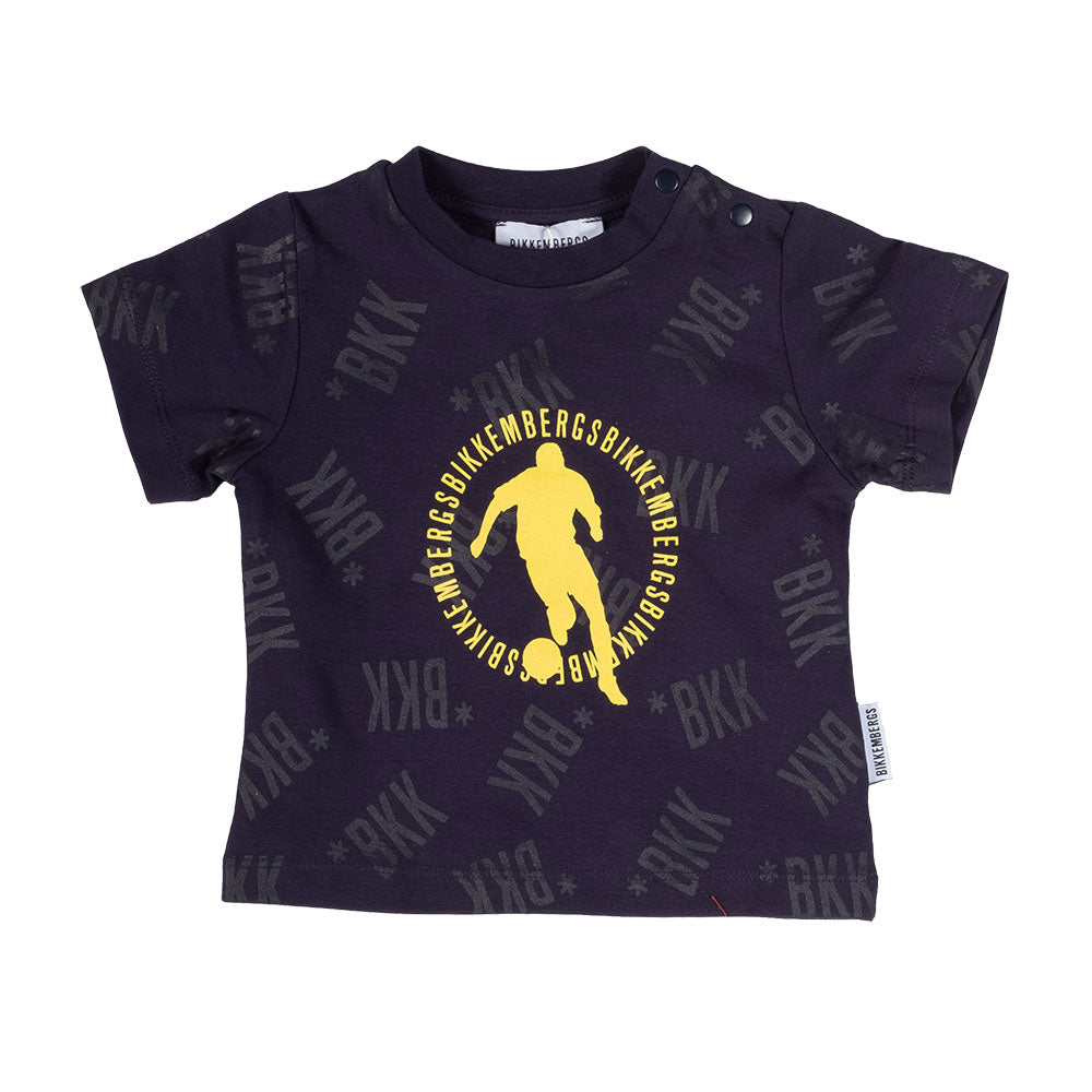 
T-Shirt aus der Bikkembergs Kids' Clothing Line, mit Ton-in-Ton-Logo und kontrastfarbigem Druck ...