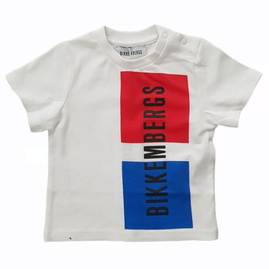 
T-Shirt aus der Bikkembergs Kids' Clothing Line, mit Druck auf der Vorderseite und Druckknöpfen ...