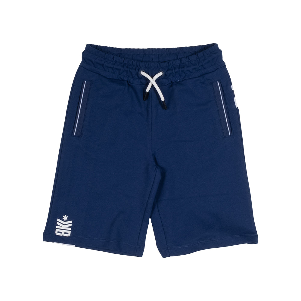 Bikkembergs Bermudashorts mit Kordelzug in der Taille und Logo auf dem Rücken aus gewebtem Fleece...