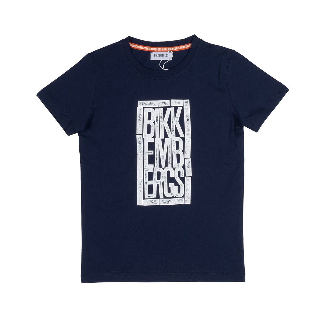 
T-Shirt aus der Bikkembergs Kids' Clothing Line, mit kontrastfarbigem Logodruck auf der Vorderse...