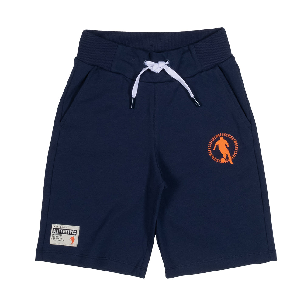 
Bikkembergs Bermudashorts aus gauziertem Fleece für Kinder mit kleinen Taschen und Kordelzug in ...