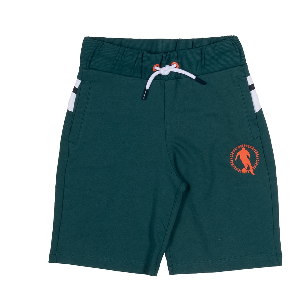 Bermudashorts aus der Bikkembergs-Kinderbekleidungslinie, aus gauziertem Fleece, mit Taschen und ...