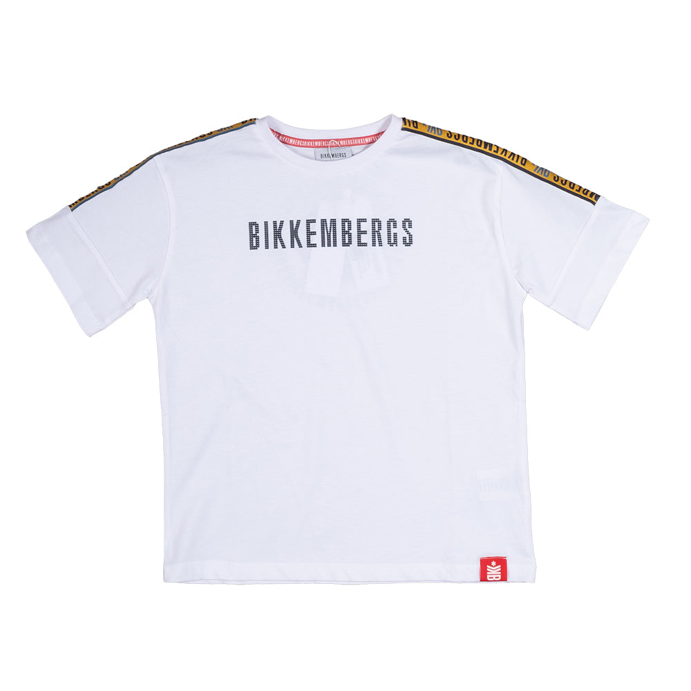 T-Shirt aus der Bikkembergs Kids' Clothing Line, mit Applikationen auf der Vorderseite und Stoffb...