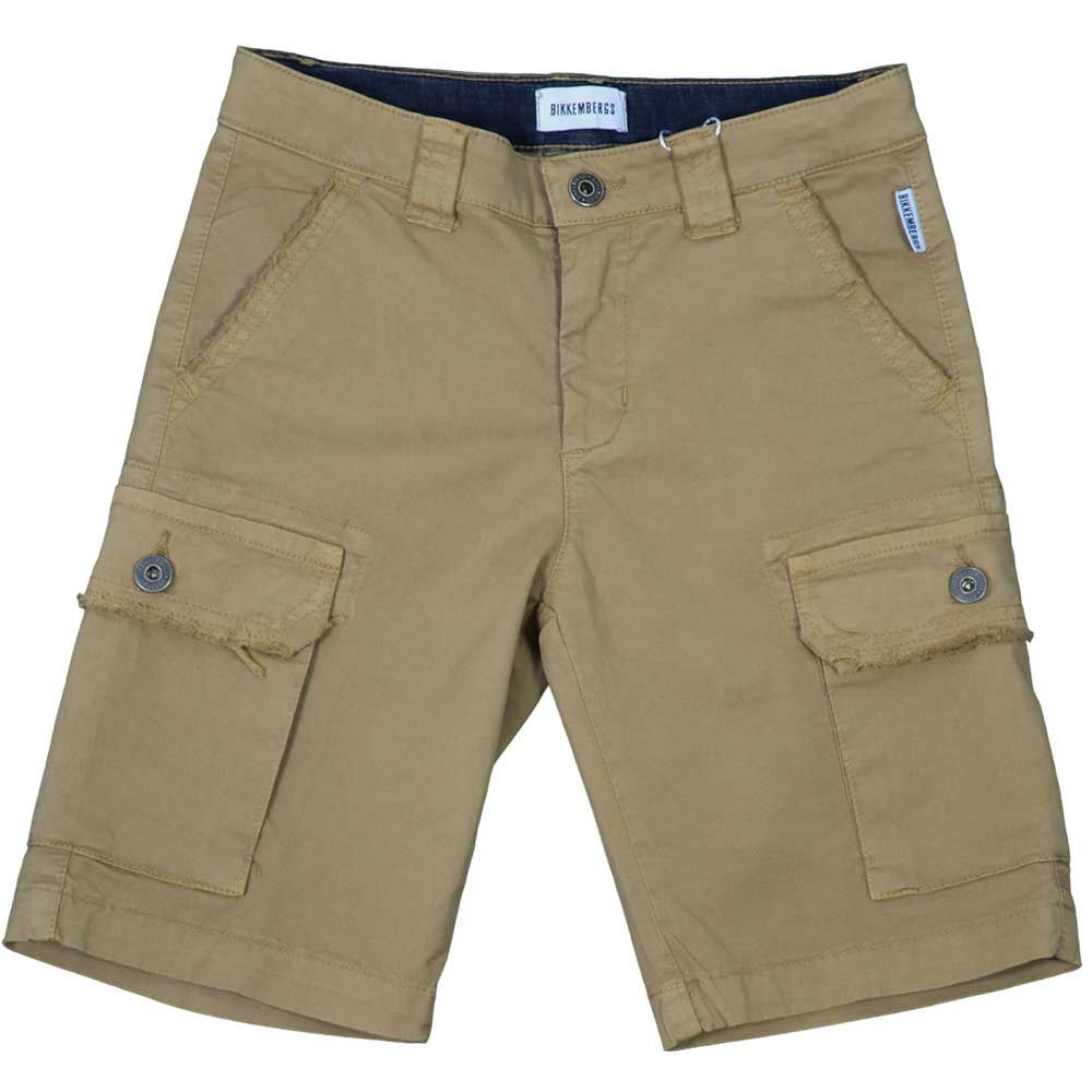 Sportliche Bermudashorts aus der Bikkembergs Kids' Clothing Line, mit seitlichen Taschen und raue...