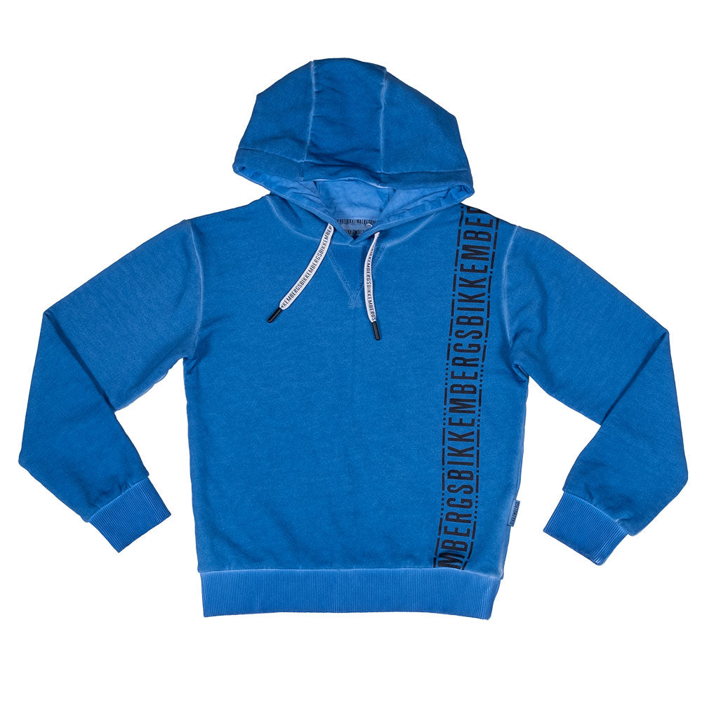 
Sweatshirt aus der Bikkembergs-Kinderbekleidungslinie, mit Kapuze und Logodruck an der Seite. He...