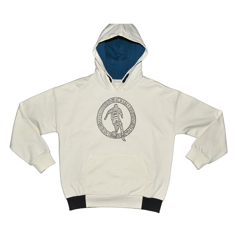 Sweatshirt mit Kapuze aus der Bikkembergs Kids' Clothing Line, mit schwarzen Details und Logo auf...