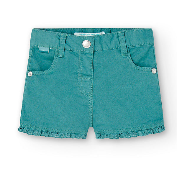 
Shorts aus der Boboli Girls' Clothing Line, mit Spitze am Saum und verstellbarer Taille.


Zusam...