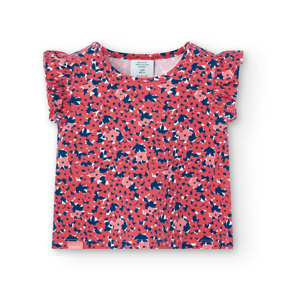 
T-Shirt aus der Boboli Girls' Clothing Line mit runden Ärmeln und floralem Allover-Muster.

 

Z...