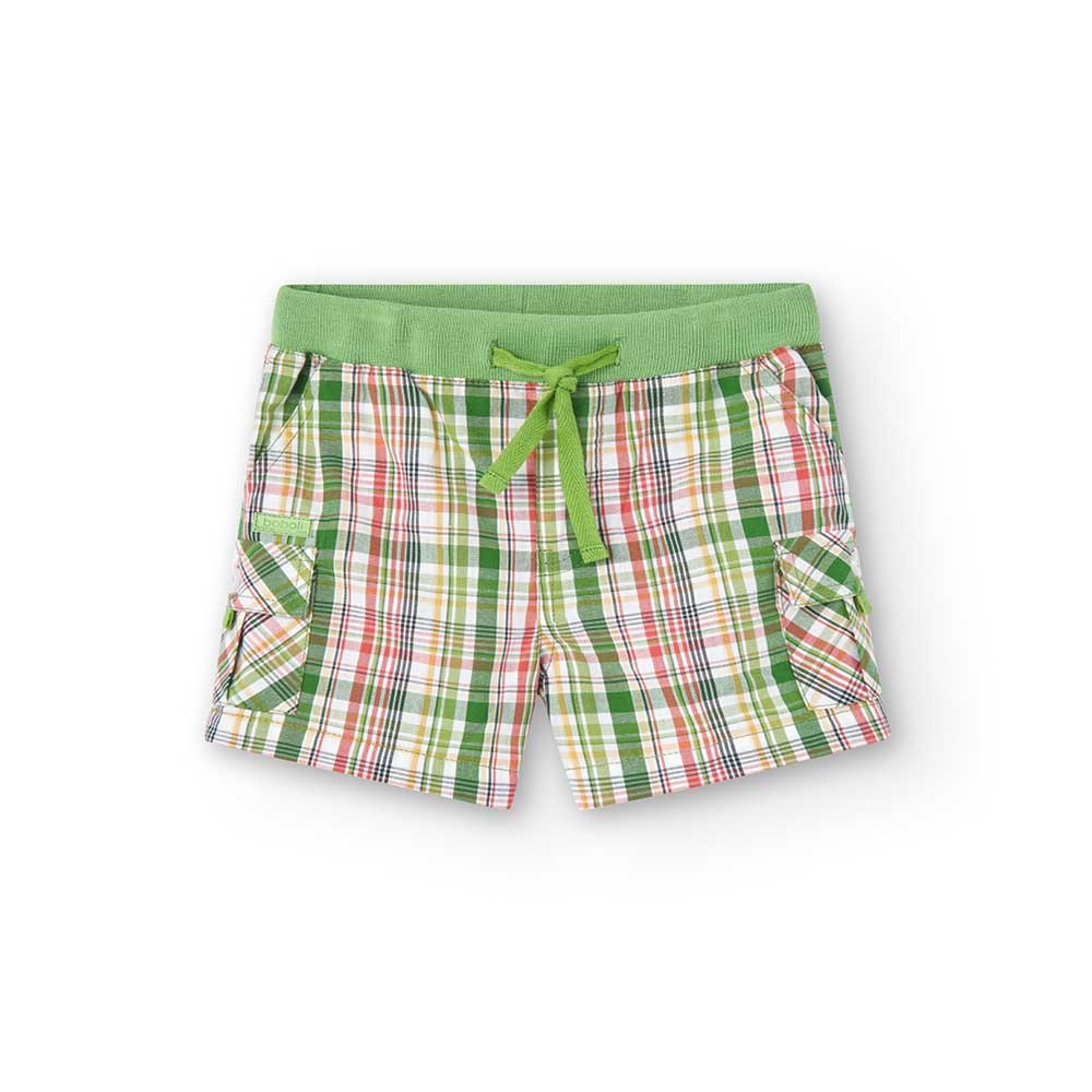 
Shorts aus der Boboli Kinderbekleidungslinie, mit seitlichen Taschen mit Spulen. Elastischer Bun...