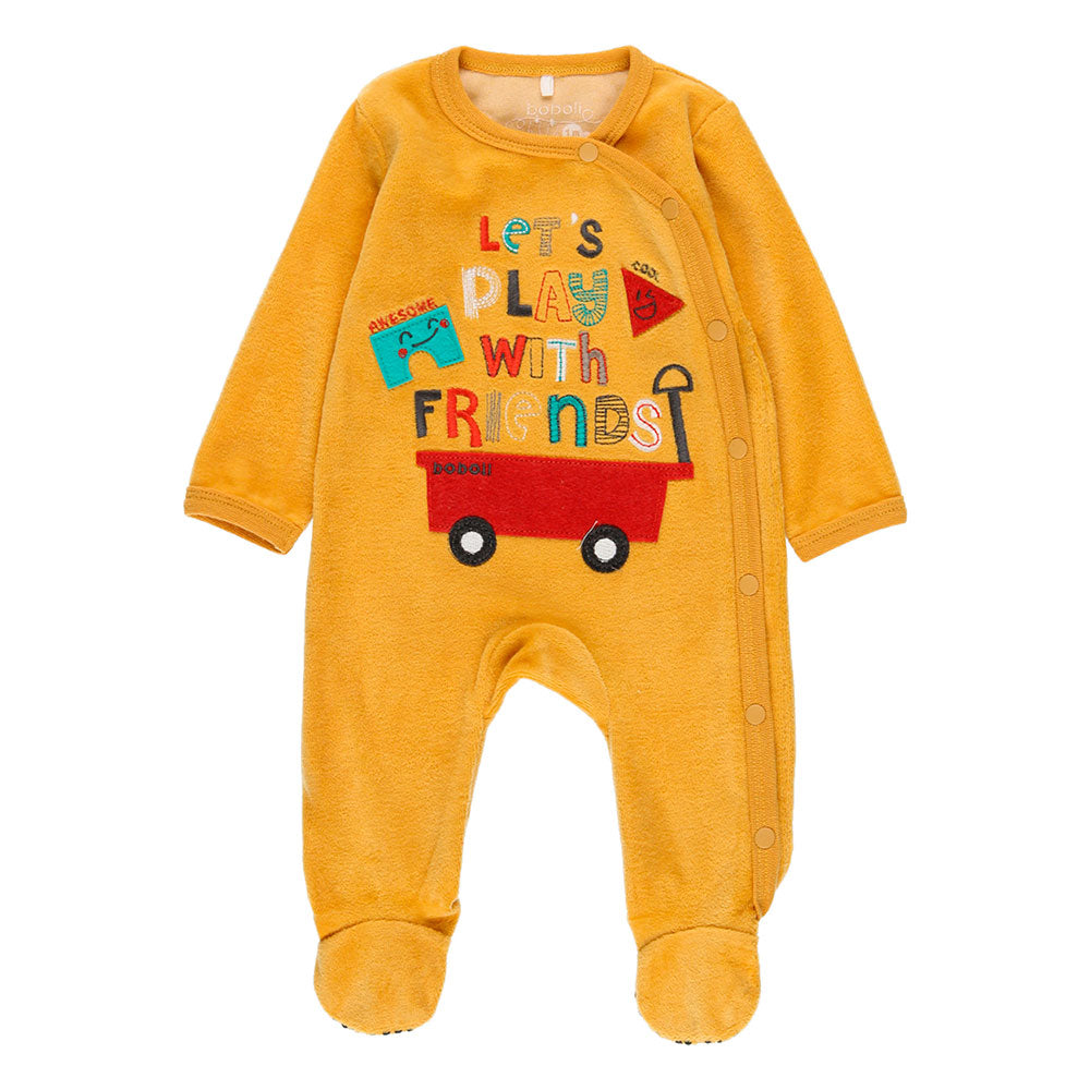 
Jumpsuit aus der Boboli-Kinderbekleidungslinie, aus Chenille, mit Applikationen und Stickereien ...