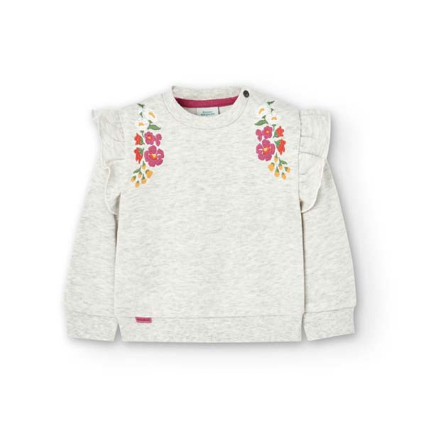 
Sweatshirt aus der Boboli Kinderbekleidungslinie, mit Stickerei auf der Vorderseite und Stickere...