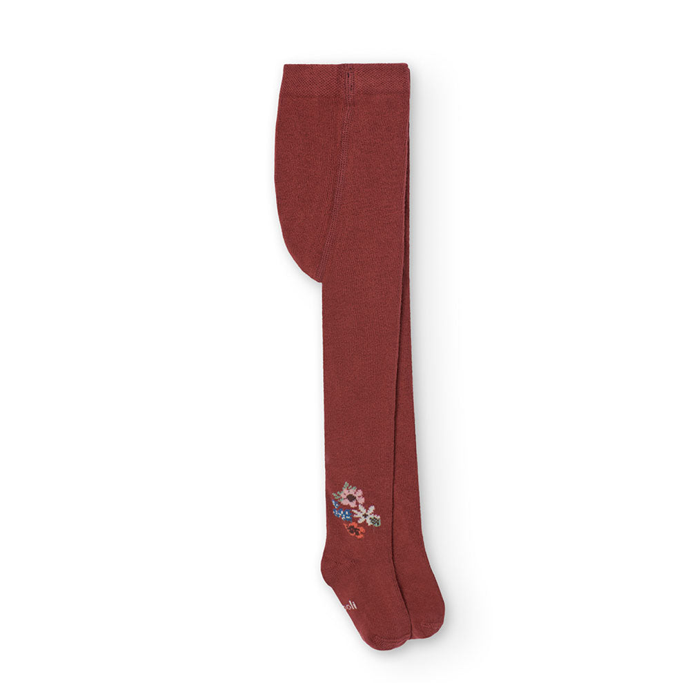 
Strumpfhose aus der Boboli-Kinderkollektion, mit brauner Unterseite und kleinem Blumenmuster in ...