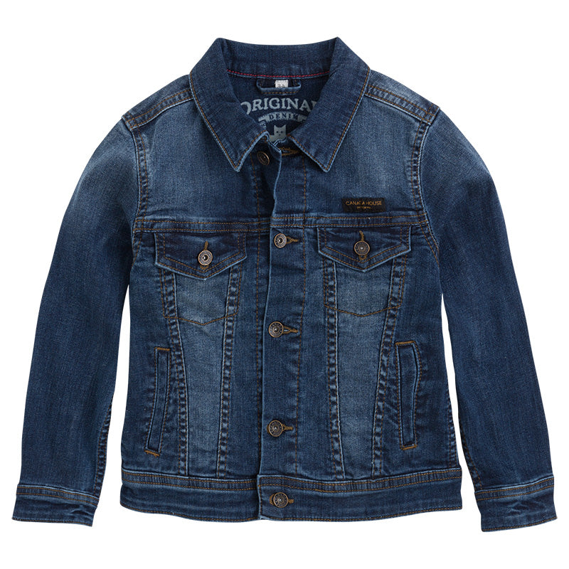 
  Jeansjacke aus der Canada House Kinderkleidungslinie, klassisches Modell
  mit Hemdkragen und ...