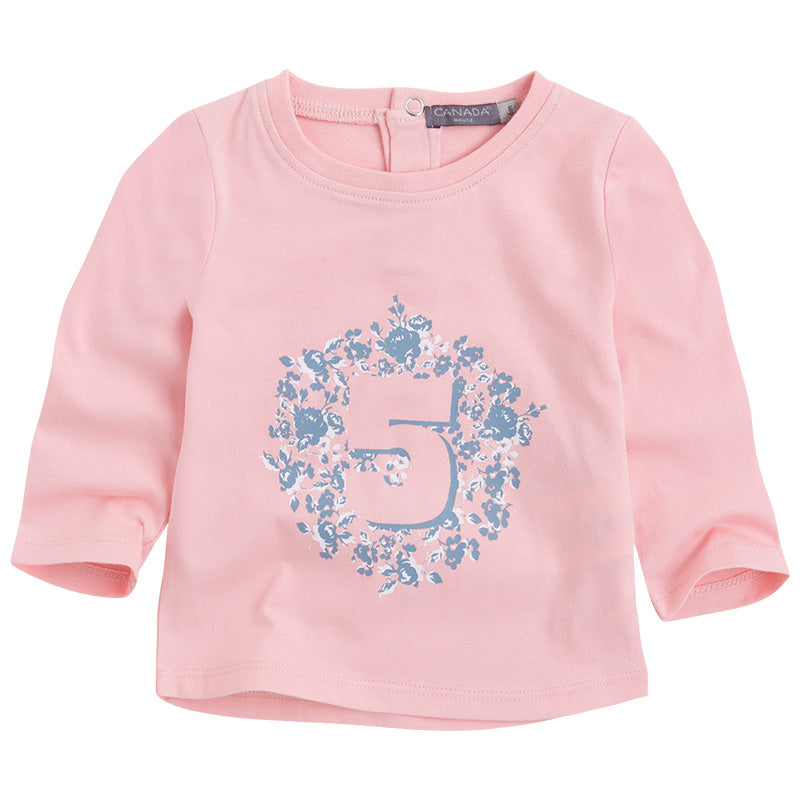 
  Langarm T-Shirt Dellal Inea Kinderkleidung Canada House mit Druck
  auf der Vorderseite und sc...