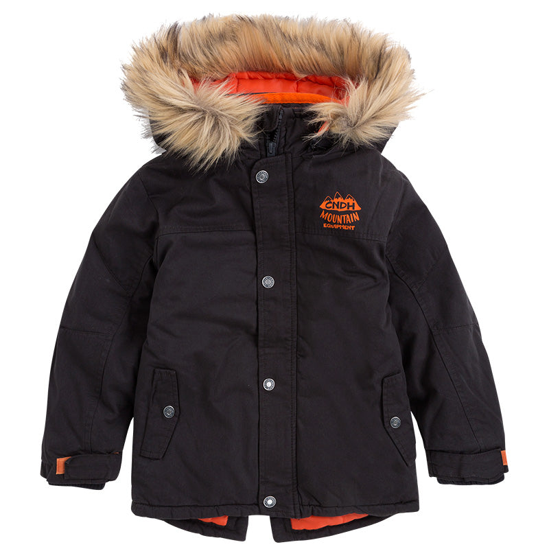 
  Gepolsterte Jacke aus der Canada House Kinderkleidungslinie mit Kapuze
  und Fronttaschen aus ...