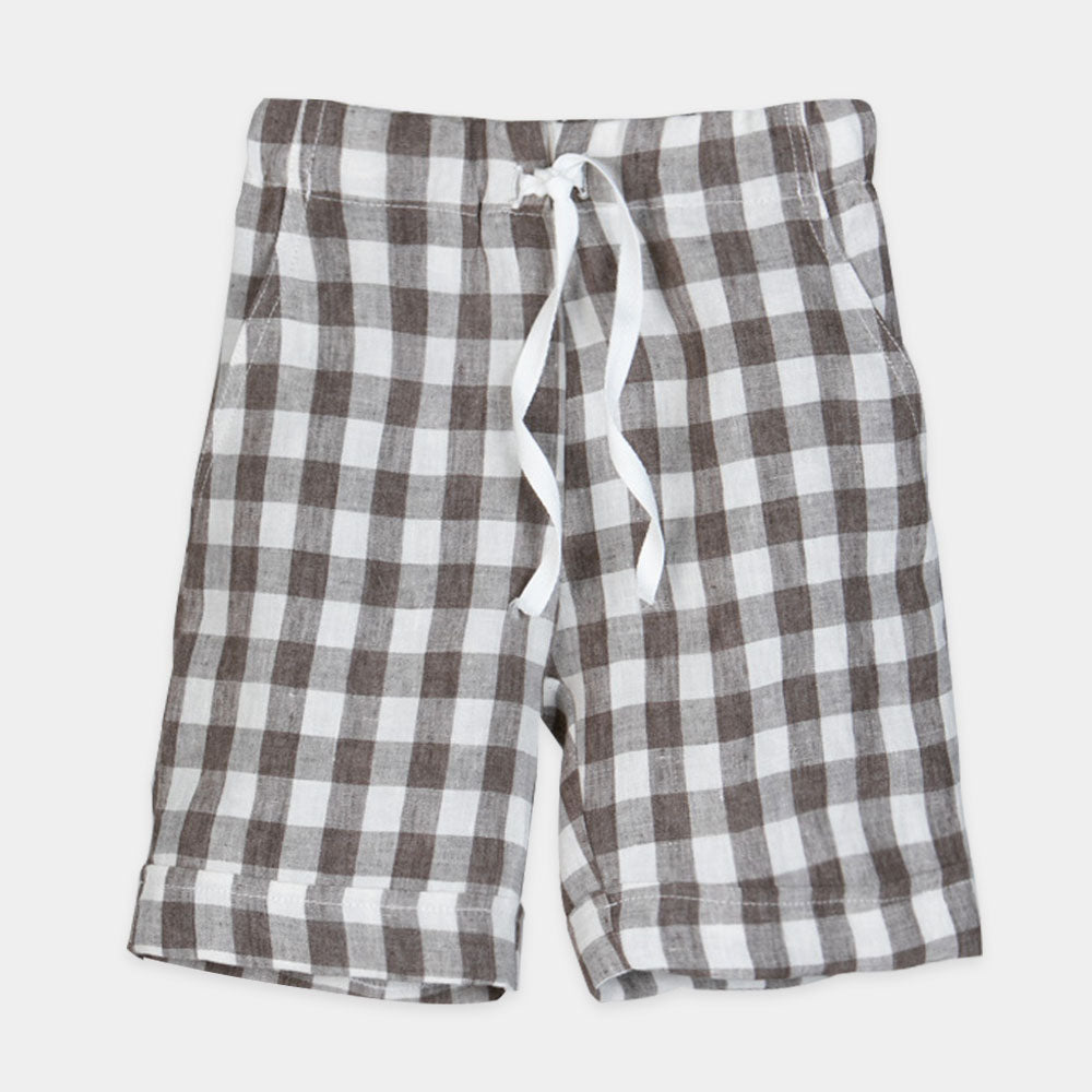 
Karierte Bermudashorts aus der Lalalù Childrenswear Line mit elastischem Bund und Schnürung.

Zu...