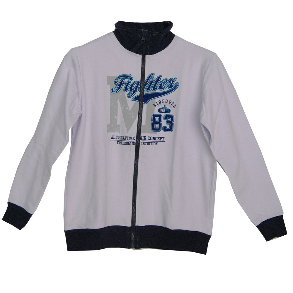 
  Zweiteiliger Trainingsanzug aus der Kinderbekleidungslinie Blueberry. Sweatshirt mit Reißversc...