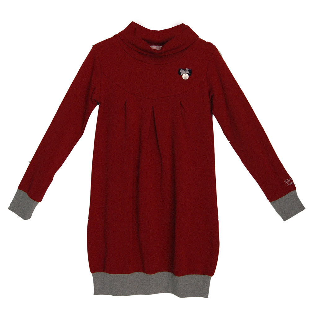 
  Sweatshirtkleid aus der Mirtillo Kinderkleidungslinie. Einfarbig mit Ausschnitt
  Sanft. Elast...