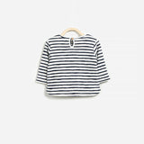 Gestreifter Jersey-Pullover