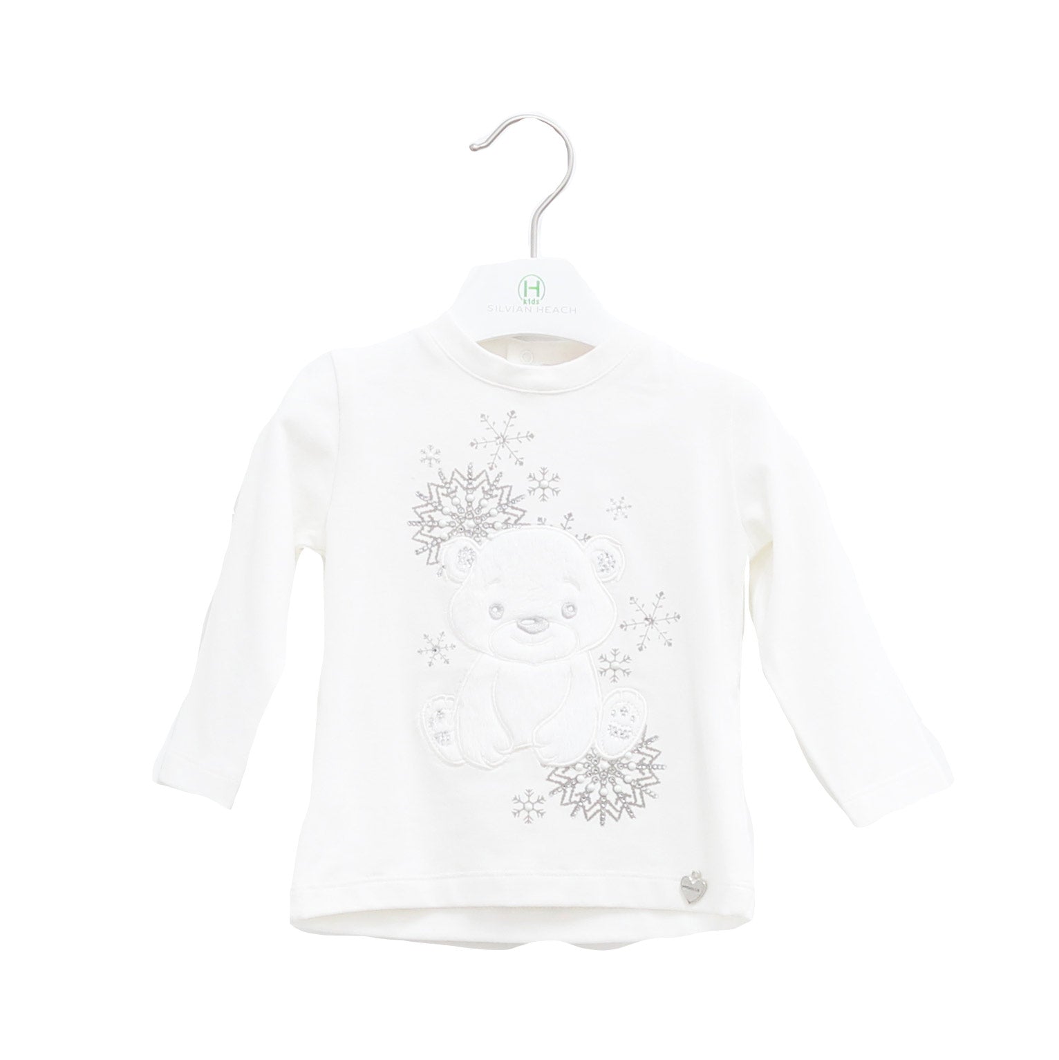 
  T-Shirt aus der Kleidungslinie der Mädchen von Silvian Heach Kids auf der Rückseite geknöpft; ...