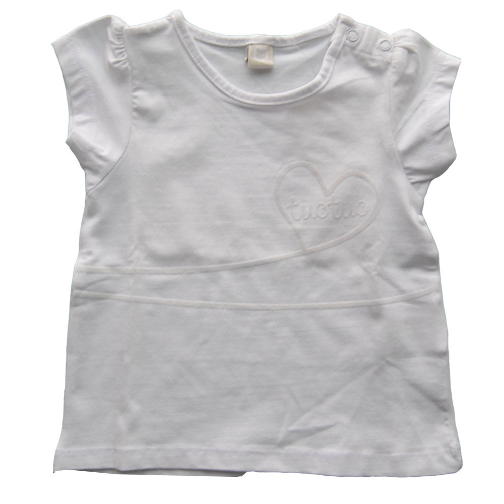 
  Basic T-Shirt aus der Tuc Tuc Kinderbekleidungslinie. Einfarbig mit Druck
  in Ton-in-Ton-Samt...