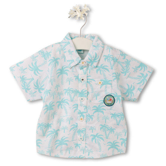 
  Kurzarmhemd aus der Tuc Tuc Kinderkleidungslinie mit tropischem Muster
  in sanften Farben. 

...