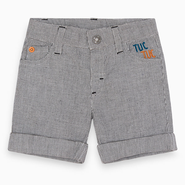 
  Leichte Shorts aus der Tuc Tuc Kinderbekleidungslinie mit Karomuster
  und kleine Drucke auf d...