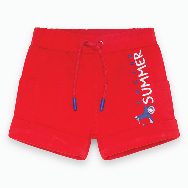 
  Gebürstete Fleece-Shorts aus der Modelinie des Tuc Tuc-Mädchens in passenden Farben
  verbunde...