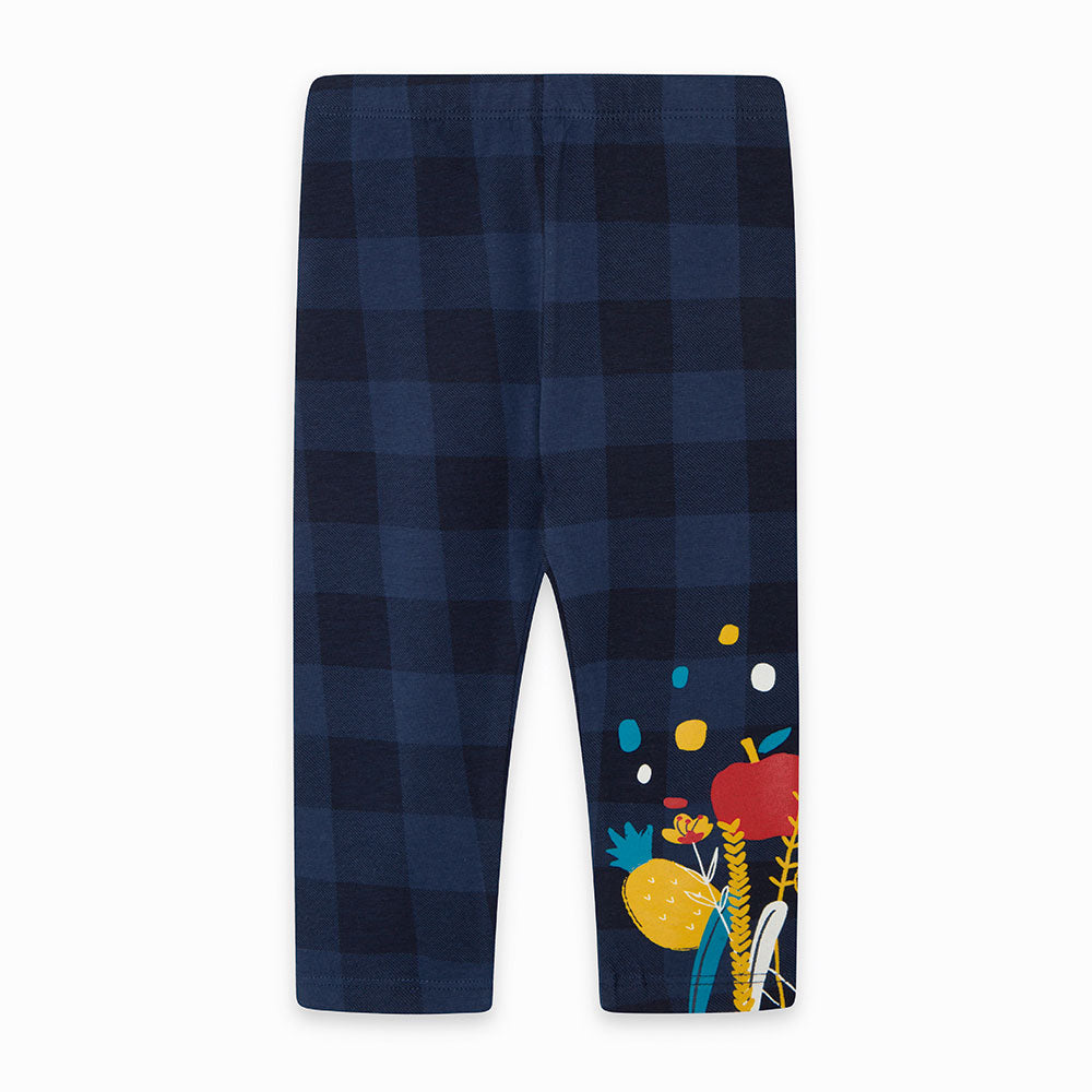 
  Leggins aus der Tuc Tuc Girl's Clothing Line, Modell mit Karomuster
  und farbiger Druck auf e...