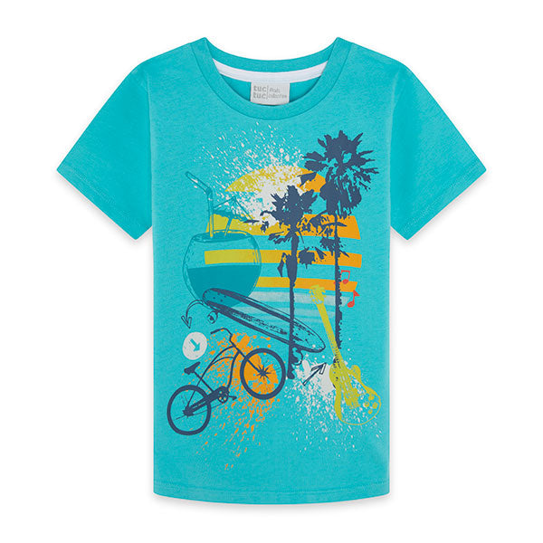 
  T-Shirt aus der Tuc Tuc Childrenswear Line, Free Time Kollektion, mit Ärmeln
  kurz und mit le...