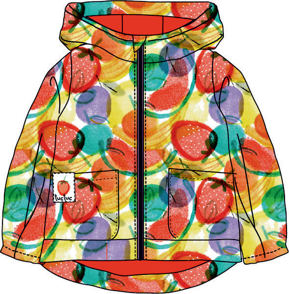 
  Jacke aus der Tuc Tuc Girl's Clothing Line, Frutty Time Kollektion, mit
  Reißverschluss und K...