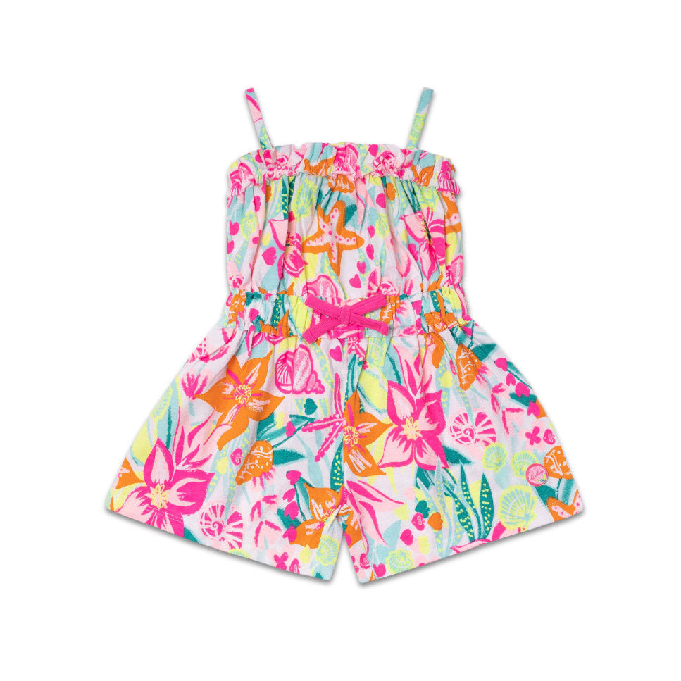 Playsuit mit Shorts aus der Tuc Tuc Girls' Clothing Line, mit Tunnelzugbund und Trägern. Marine-F...