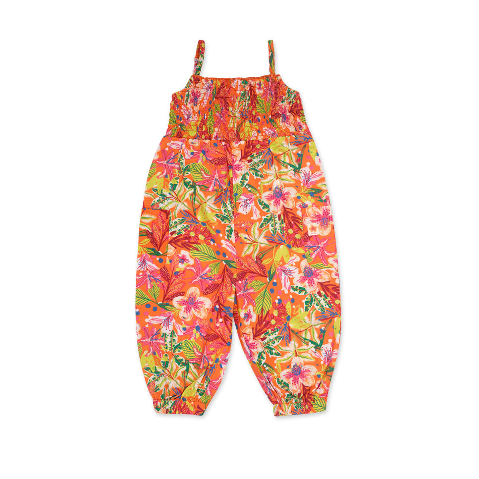 Jumpsuit aus der Tuc Tuc Children's Clothing Line, mit Trägern und elastischem Oberteil.
Buntes S...