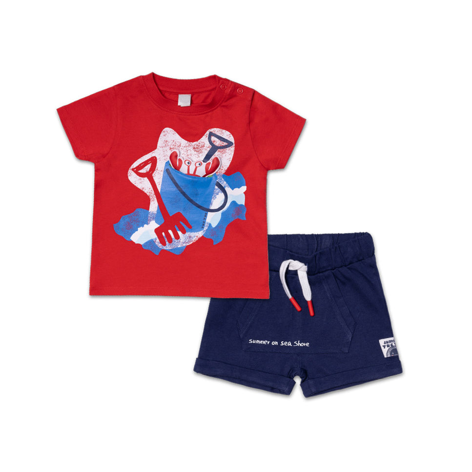 
Zweiteiliges Set aus der Tuc Tuc Children's Clothing Line, mit kurzärmligem T-Shirt mit weicher ...