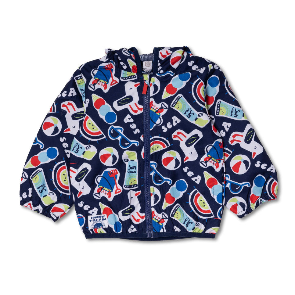 
Windbreaker aus der Kinderbekleidungslinie Tuc Tuc mit Allover-Strandmuster.

 
Zusammensetzung:...