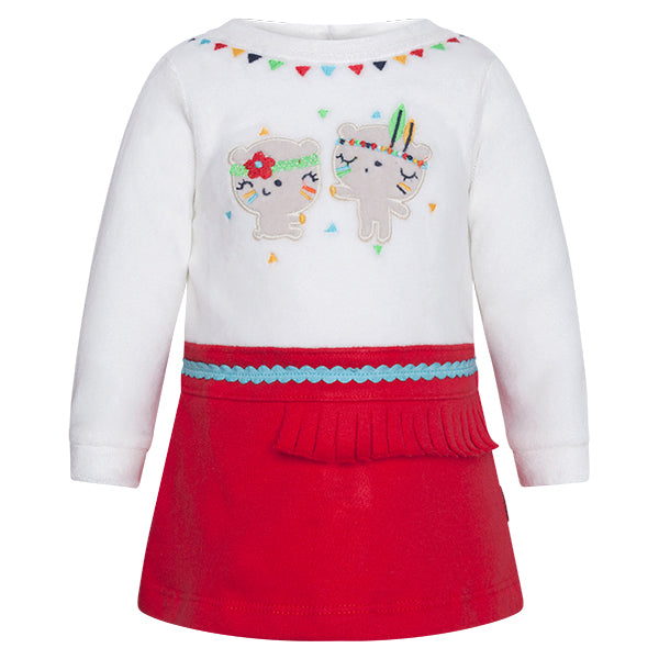 
  Kleid aus der Tuc Tuc Kinderbekleidungslinie in Chenille mit farbenfroher Stickerei
  vorderer...