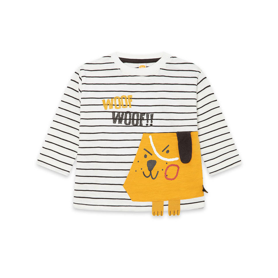 
T-Shirt aus der Tuc Tuc Childrenswear Line, mit Fronttasche und kontrastfarbener Stickerei.

 
Z...