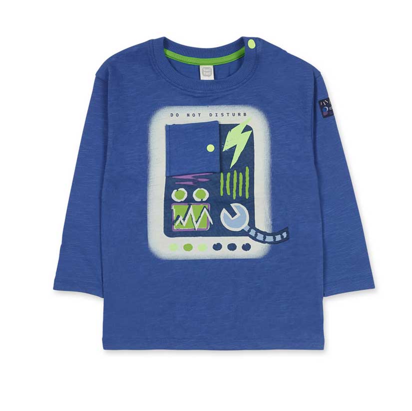 T-Shirt aus der Tuc Tuc Kids' Clothing Line, langärmelig, mit fluoreszierenden Applikationen und ...