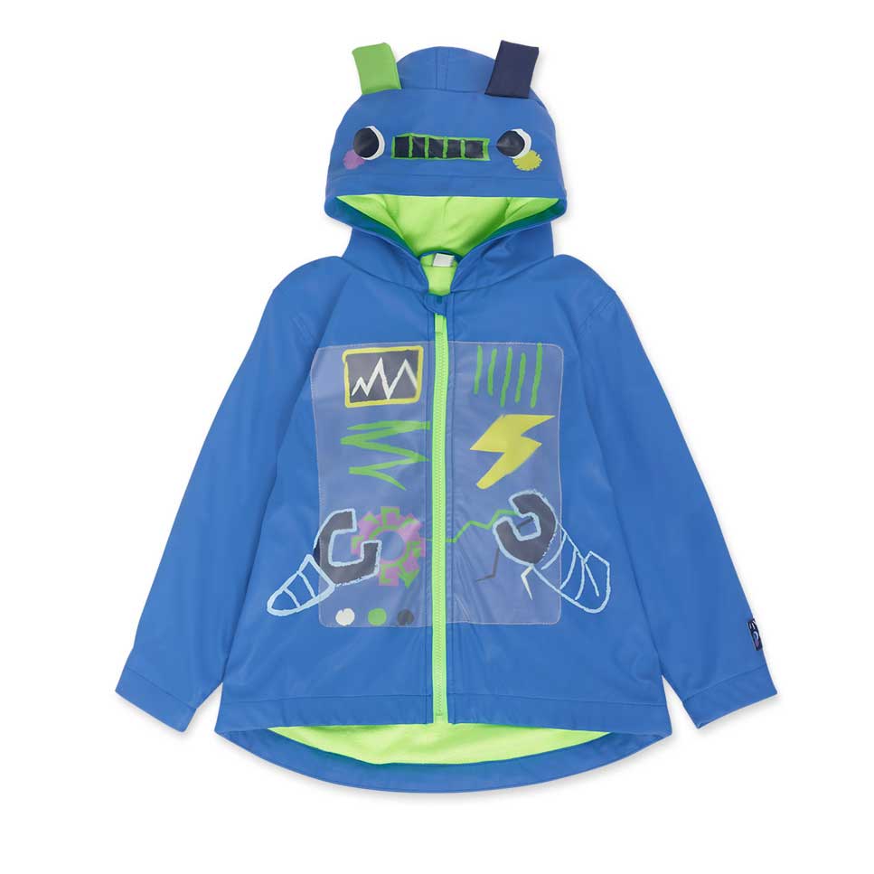 Mackintosh aus der Tuc Tuc Kids' Clothing Line, mit Fleecefutter. Kapuze und Reißverschluss. Tran...