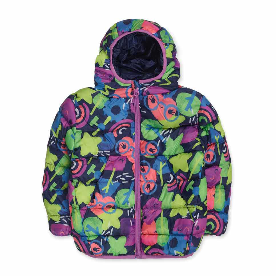 
Leichte Daunenjacke aus der Tuc Tuc Girls' Clothing Line, mit Kapuze und Reißverschluss. Gemuste...