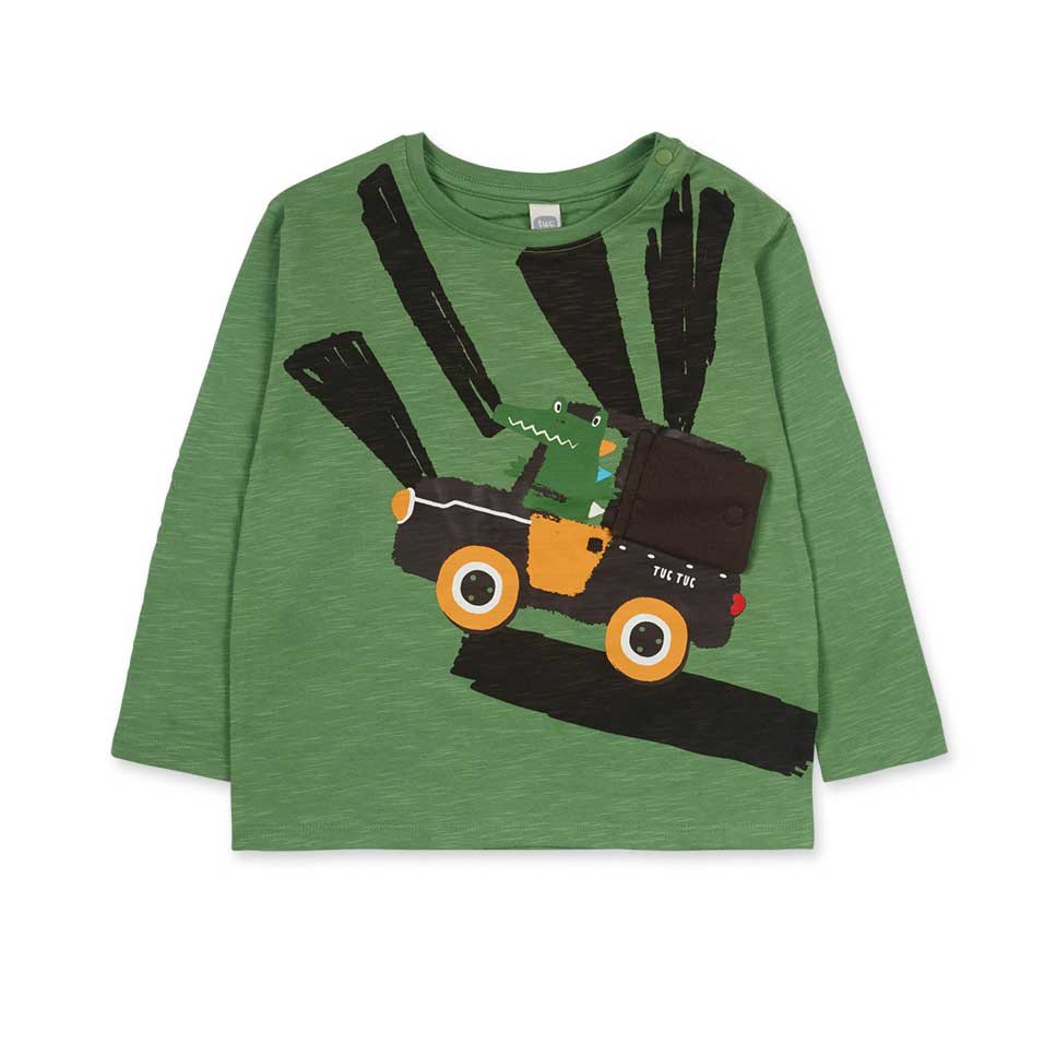 
Langärmliges T-Shirt aus der Tuc Tuc Kinderbekleidungslinie mit buntem Druck auf der Vorderseite...