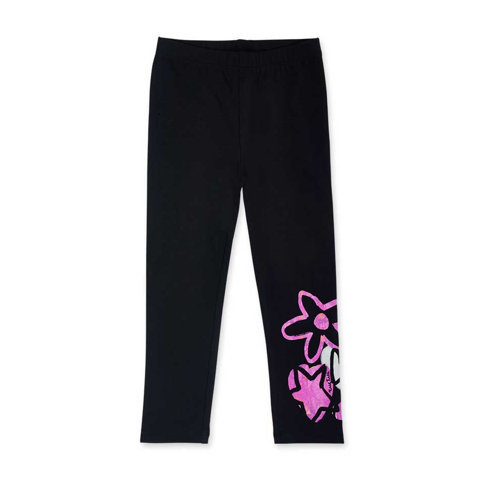 Leggings aus der Bmabina Tuc Tuc Clothing Line, einfarbig mit fluoreszierenden Aufdrucken auf der...