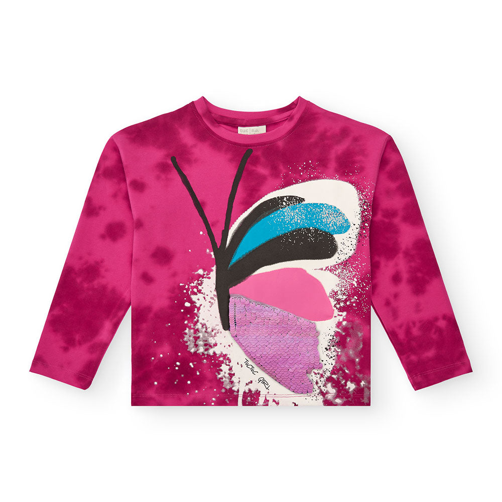 Maglietta della Linea Abbigliamento Bambina Tuc Tuc, con stampa multicolor su fondo fucsia.
 
Com...